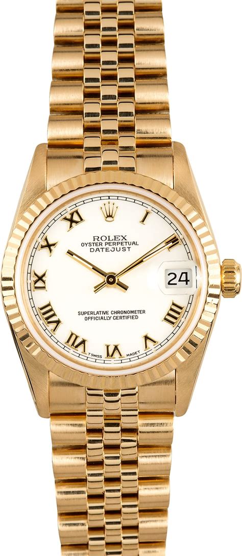 rolex datejust 68278 gold white dial|rolex model 68278.